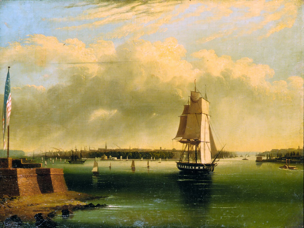 Bucht und Hafen von New York von Bedlow