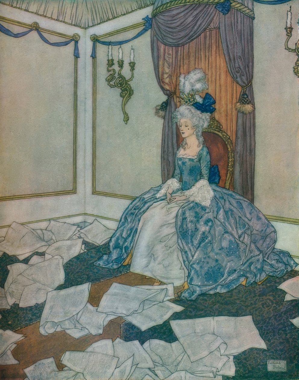 Sie hatte alle Zeitungen der Welt gelesen und sie wieder vergessen, so intelligent ist sie von Edmund Dulac