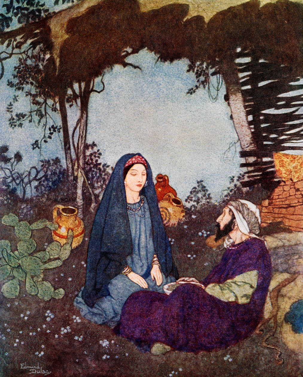 Wenn die Wüste mein Zuhause wäre, würde ich die Welt vorbeiziehen lassen, um 1900-1950 von Edmund Dulac