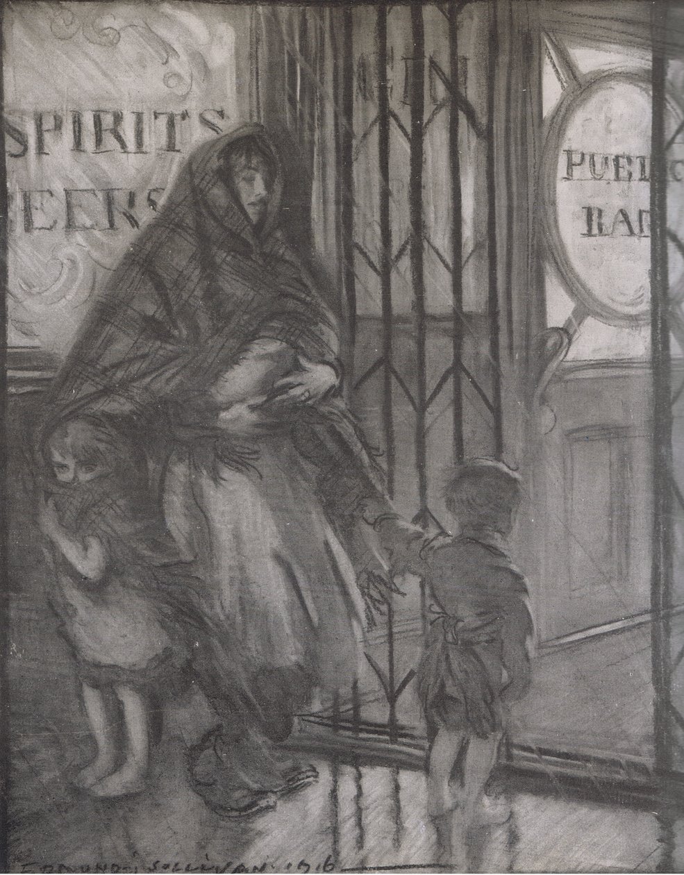 Die Wirtshaustür, Bibbys Annual von Edmund Joseph (after) Sullivan