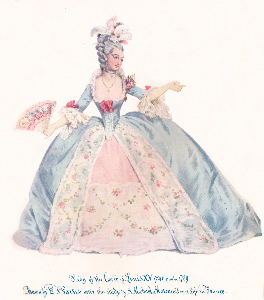 Dame am Hofe von Ludwig XV., 19. Jahrhundert von Edmund Thomas Parris