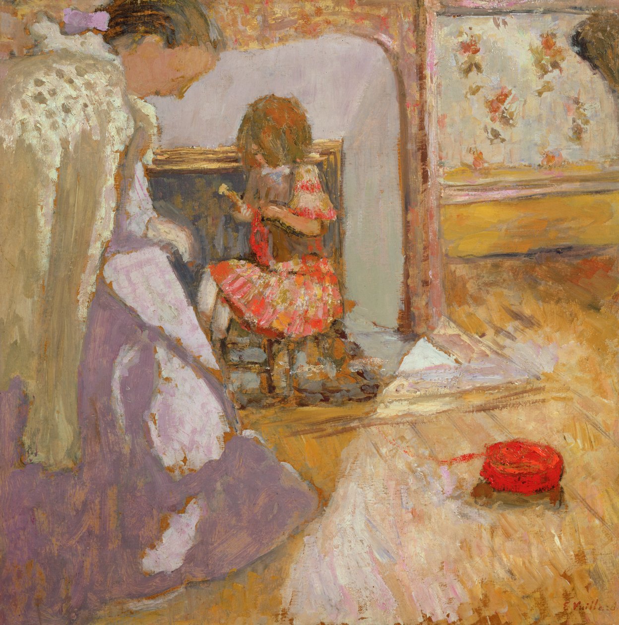 Der rote Wollknäuel, ca. 1903-05 von Edouard Vuillard