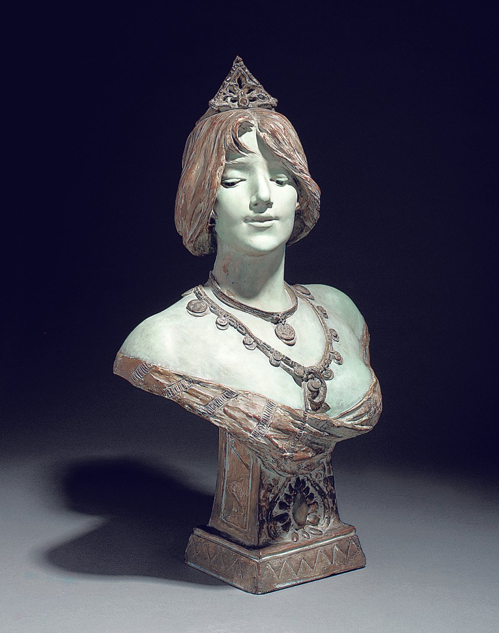 Büste modelliert als Sarah Bernhardt, Weltausstellung, Paris von Edouard (after) Drouot