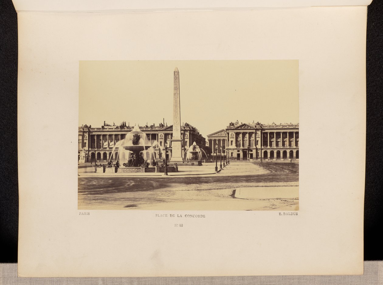 Place de la Concorde (Nr. 45) von Édouard Baldus