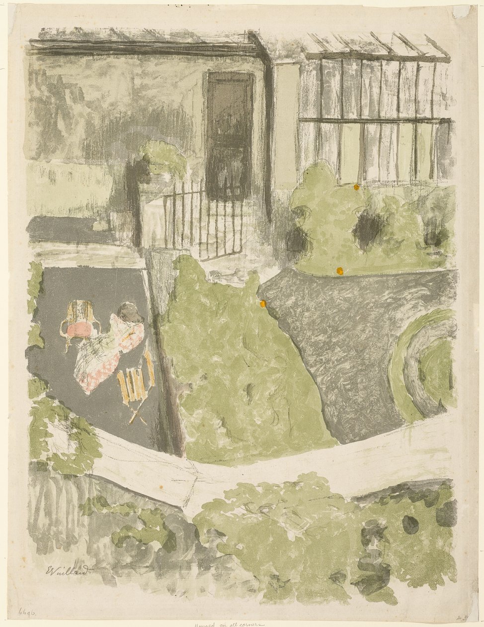 Der Garten vor dem Atelier von Édouard Jean Vuillard