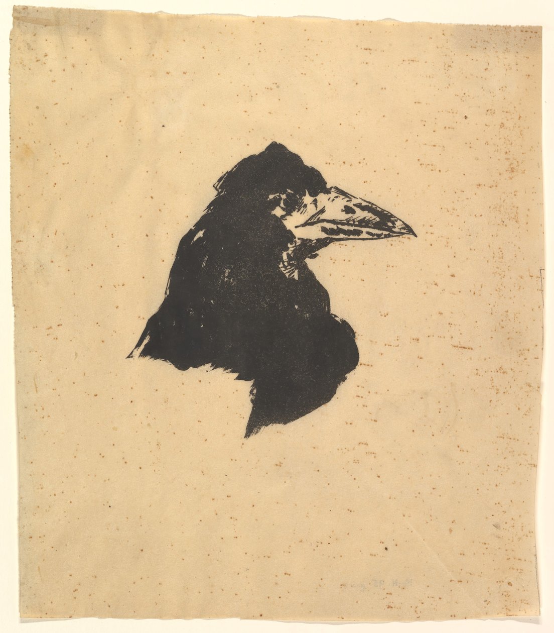 Entwurf für das Plakat und das Cover für Der Rabe von Edgar Allan Poe, 1875 von Édouard Manet