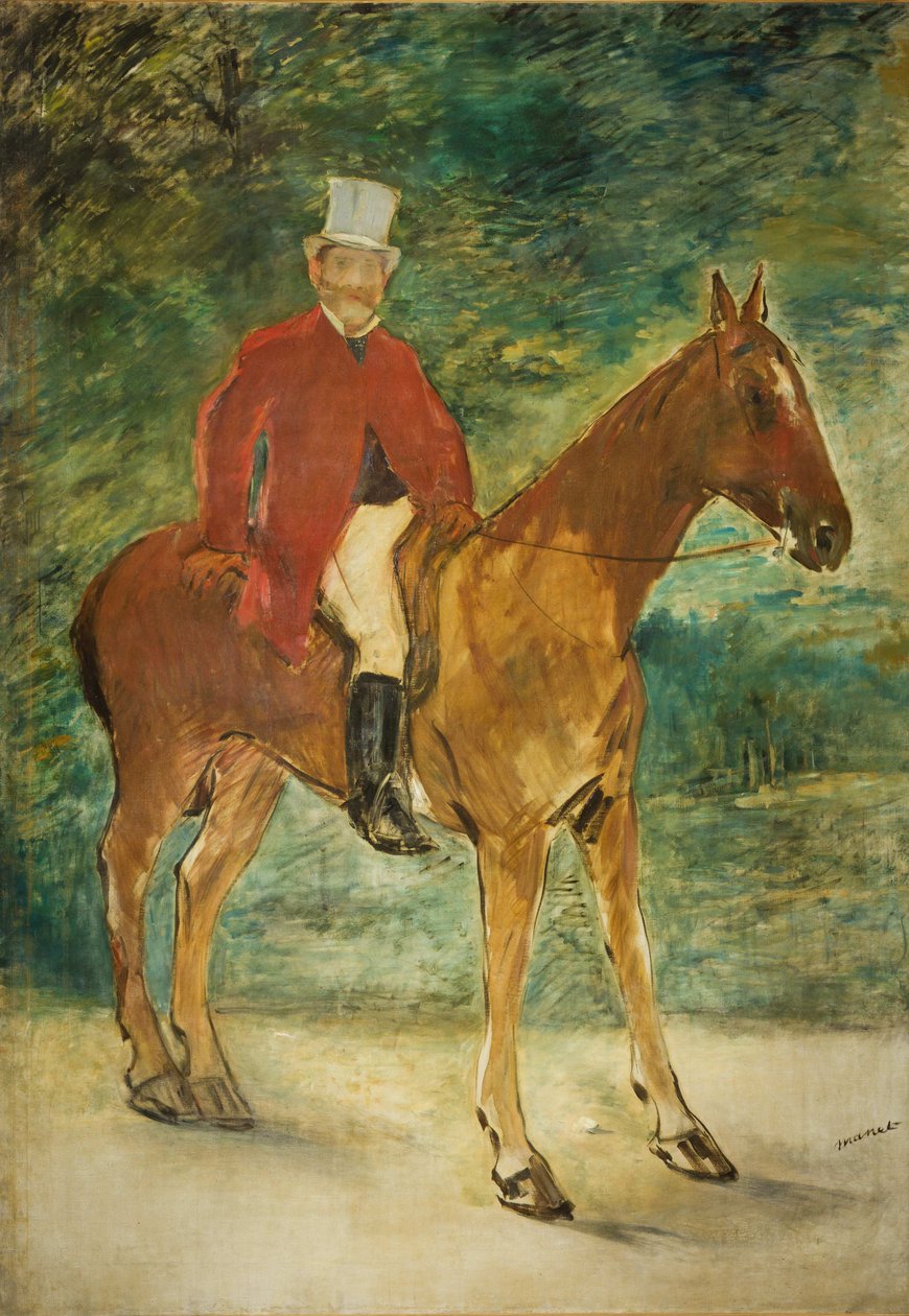 Reiterporträt von Michel Arnaud, 1875 von Édouard Manet