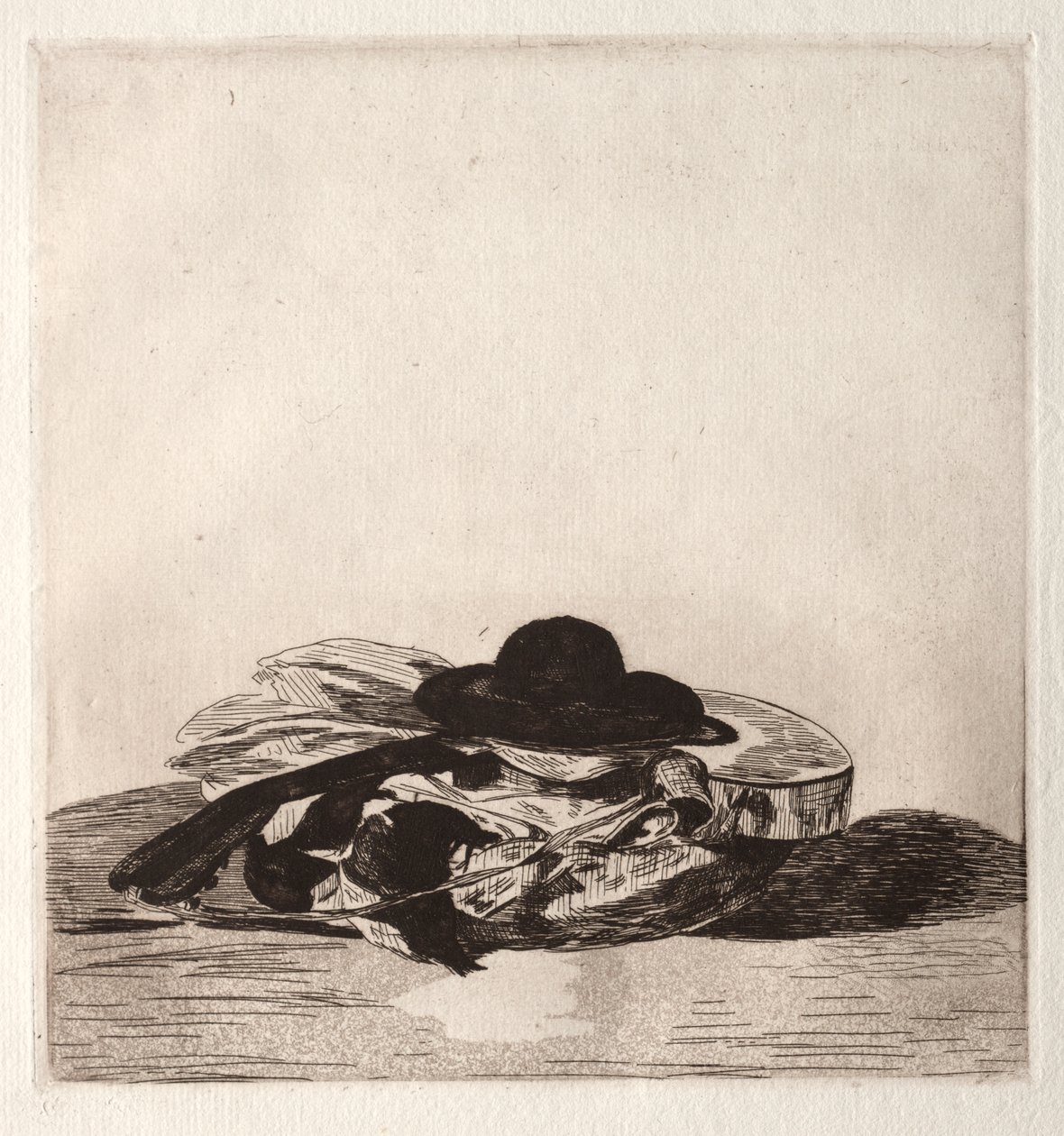 Frontispiz für eine Radierungsausgabe: Hut und Gitarre von Édouard Manet