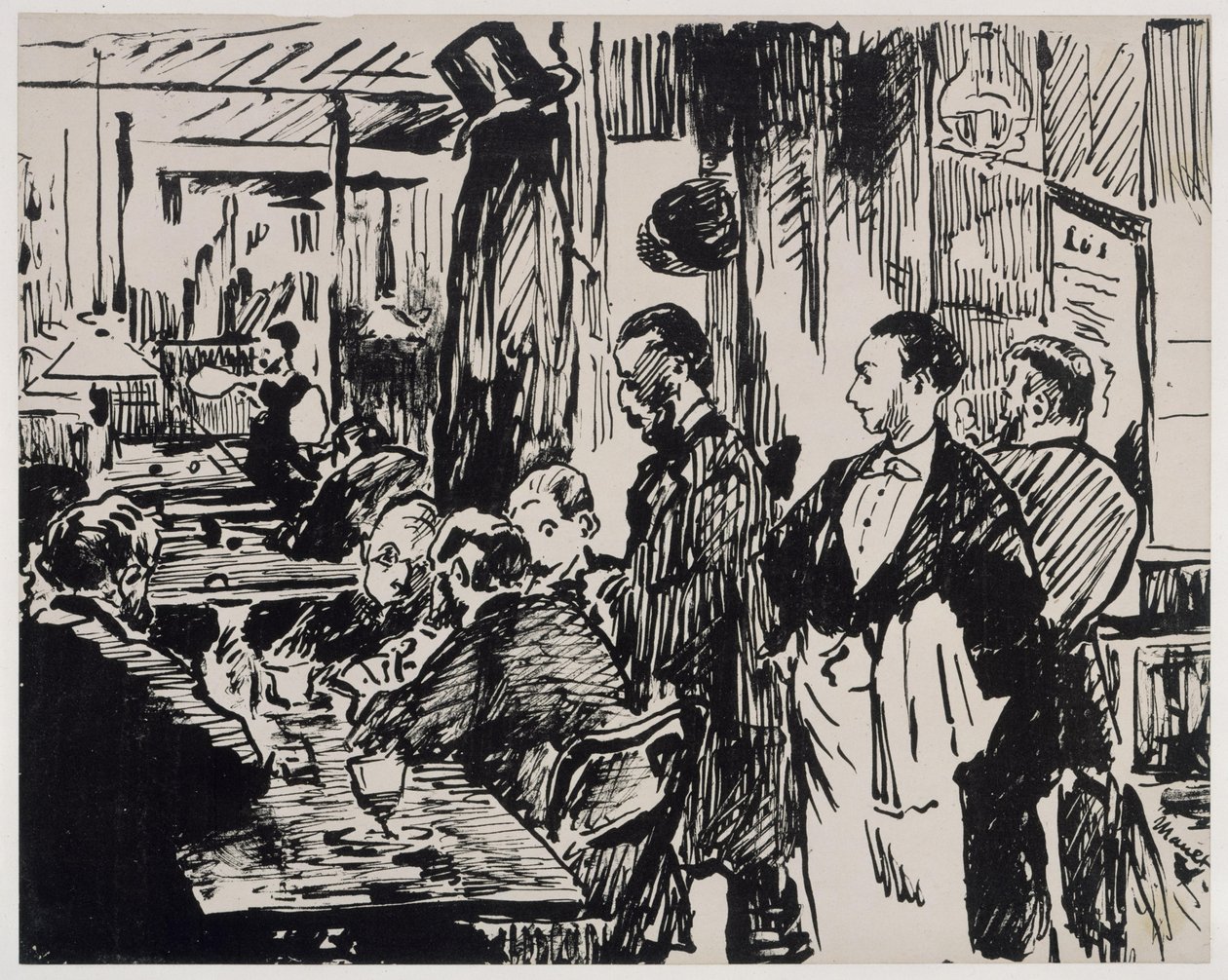 Im Café - Au Café (1. Fassung) von Édouard Manet