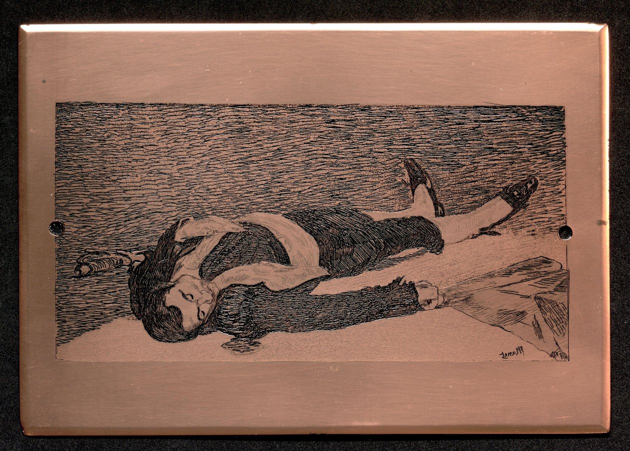 Der tote Torero: gravierte Platte von Édouard Manet