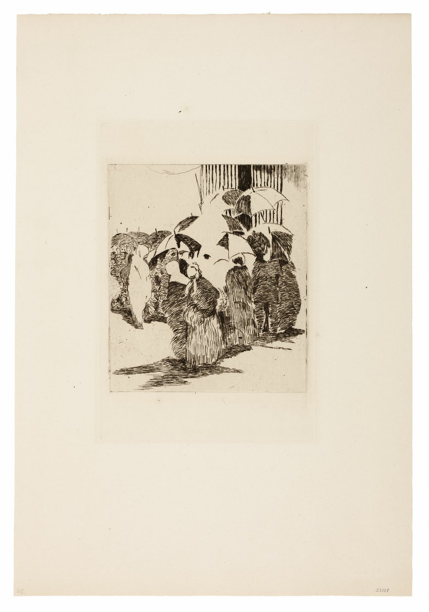 Schlange vor dem Metzgerladen von Édouard Manet