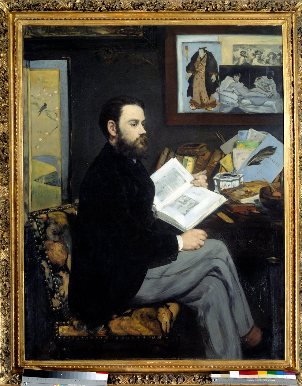 Porträt von Emile Zola (1840-1902) von Édouard Manet