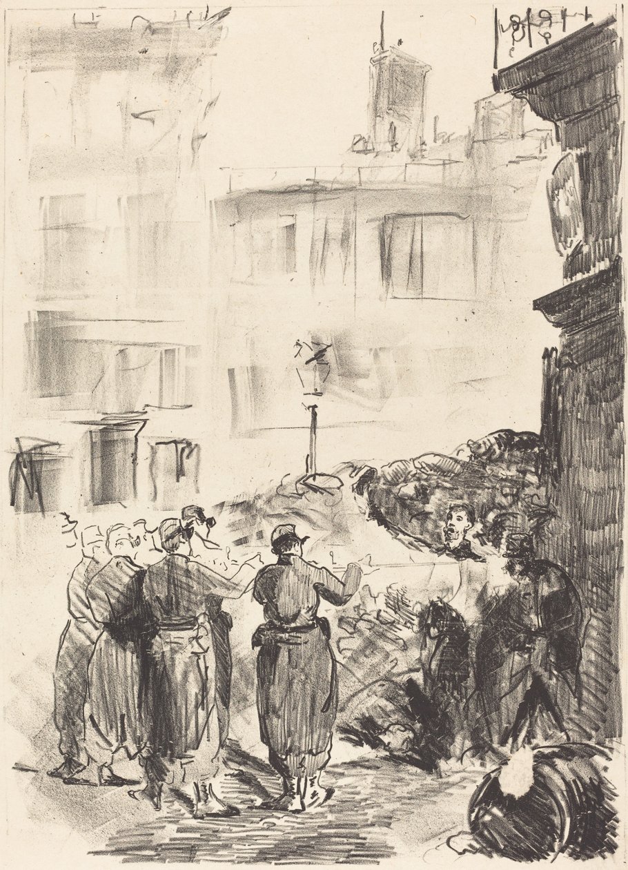 Die Barrikade (La barricade) von Édouard Manet