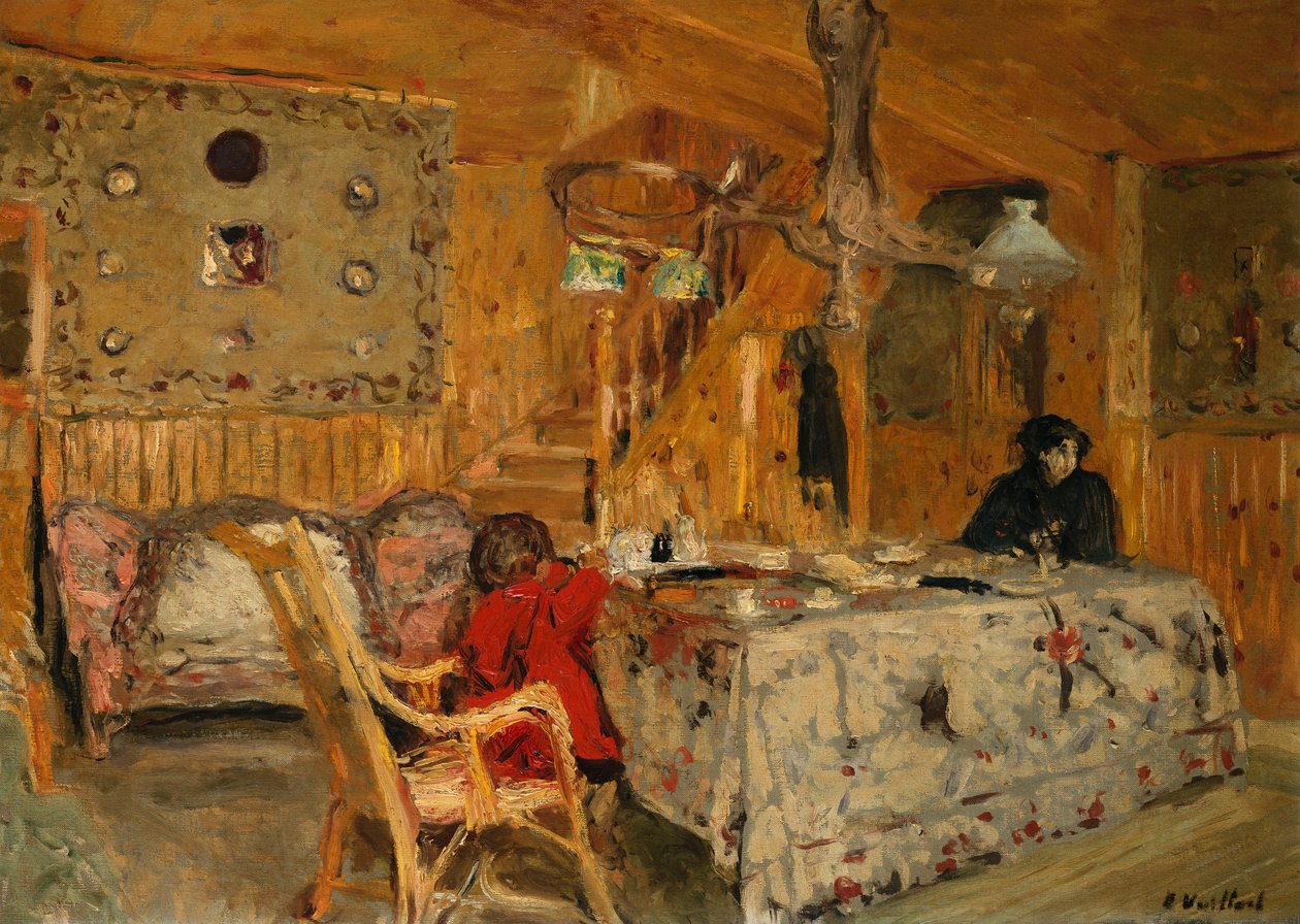 Denise Natanson und Marcelle Aron im Sommerhaus, Villerville, Normandie, um 1910 von Edouard Vuillard