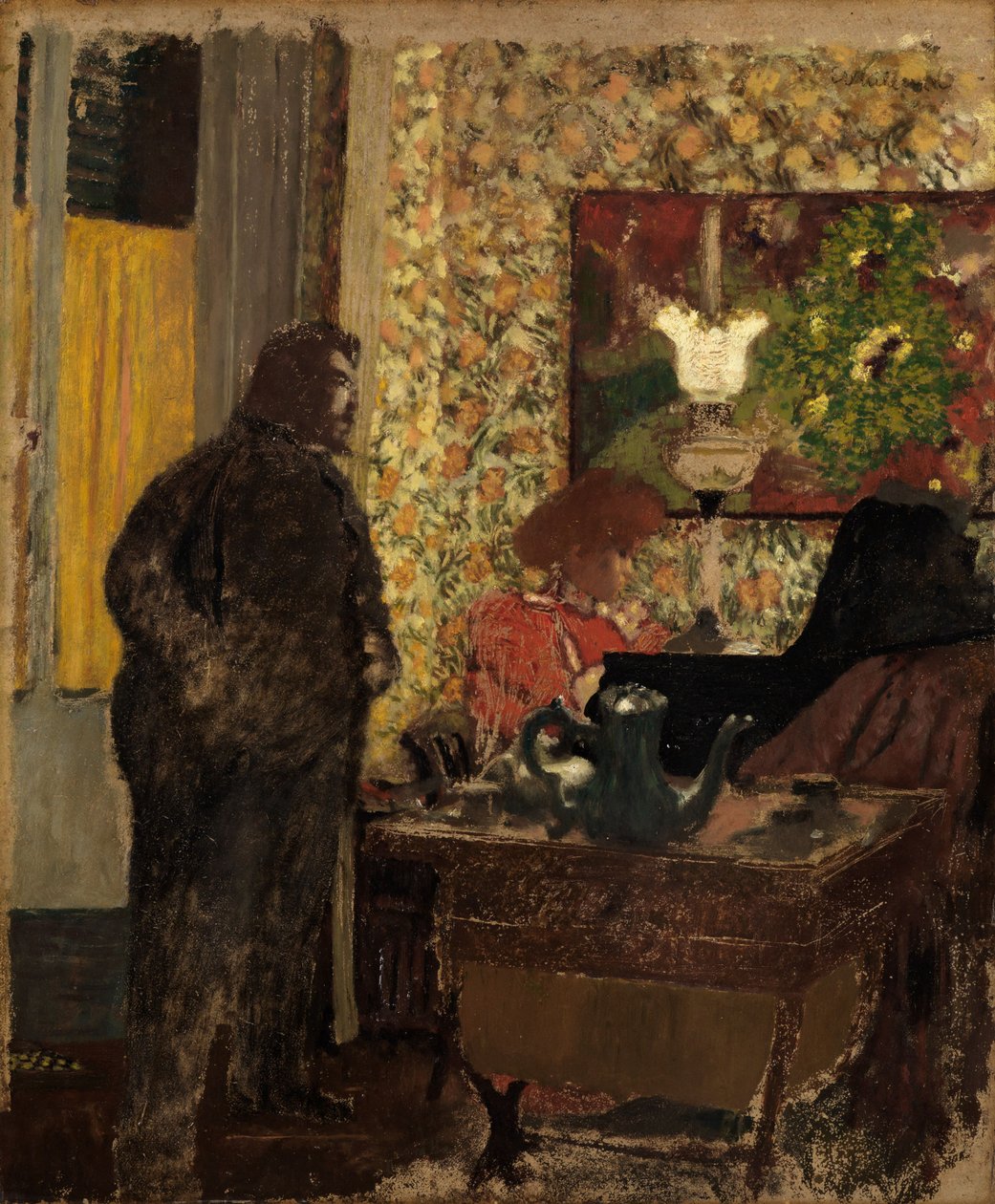 Interieur mit Misia Natanson am Klavier von Edouard Vuillard