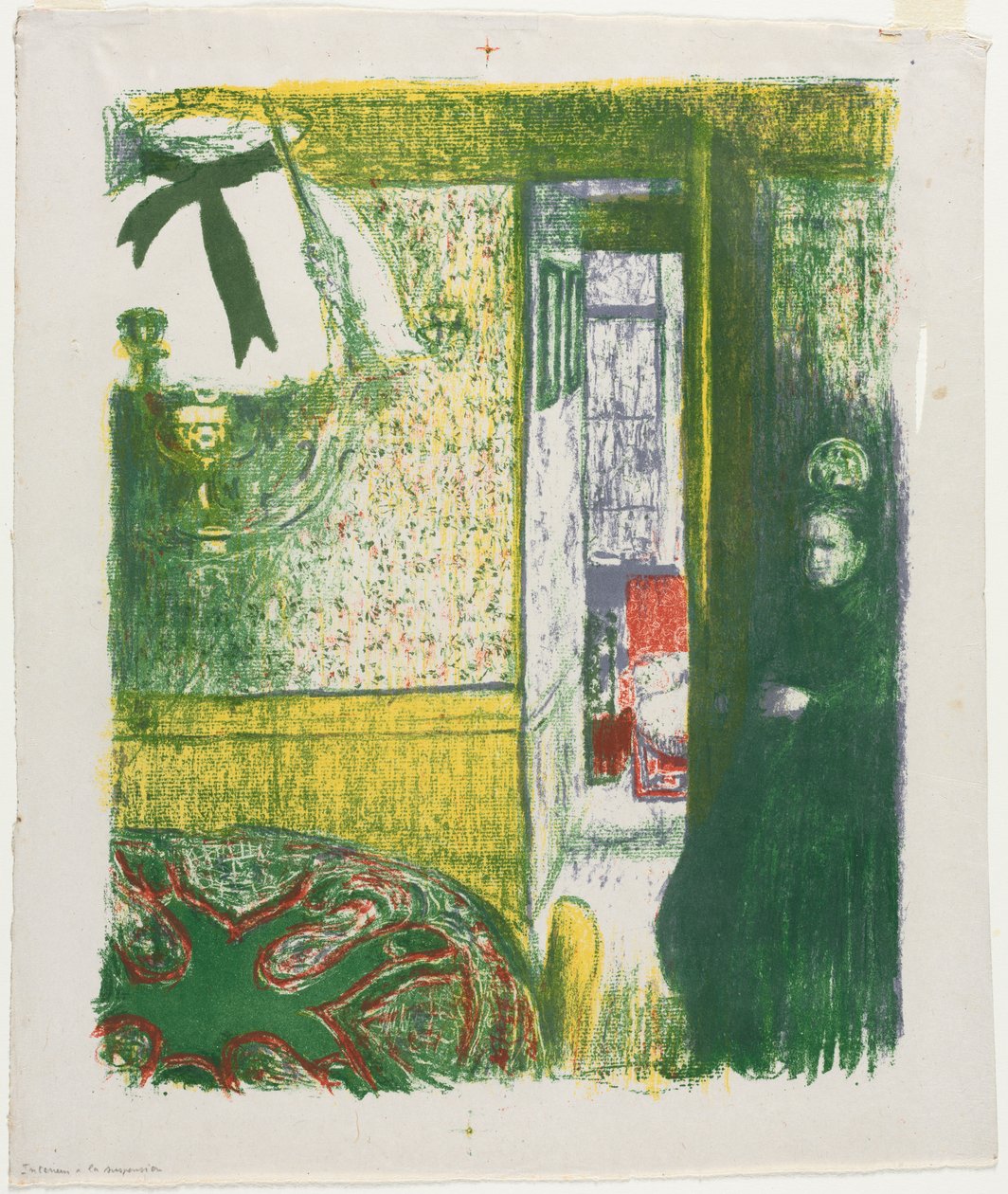Innenraum mit hängender Lampe von Edouard Vuillard