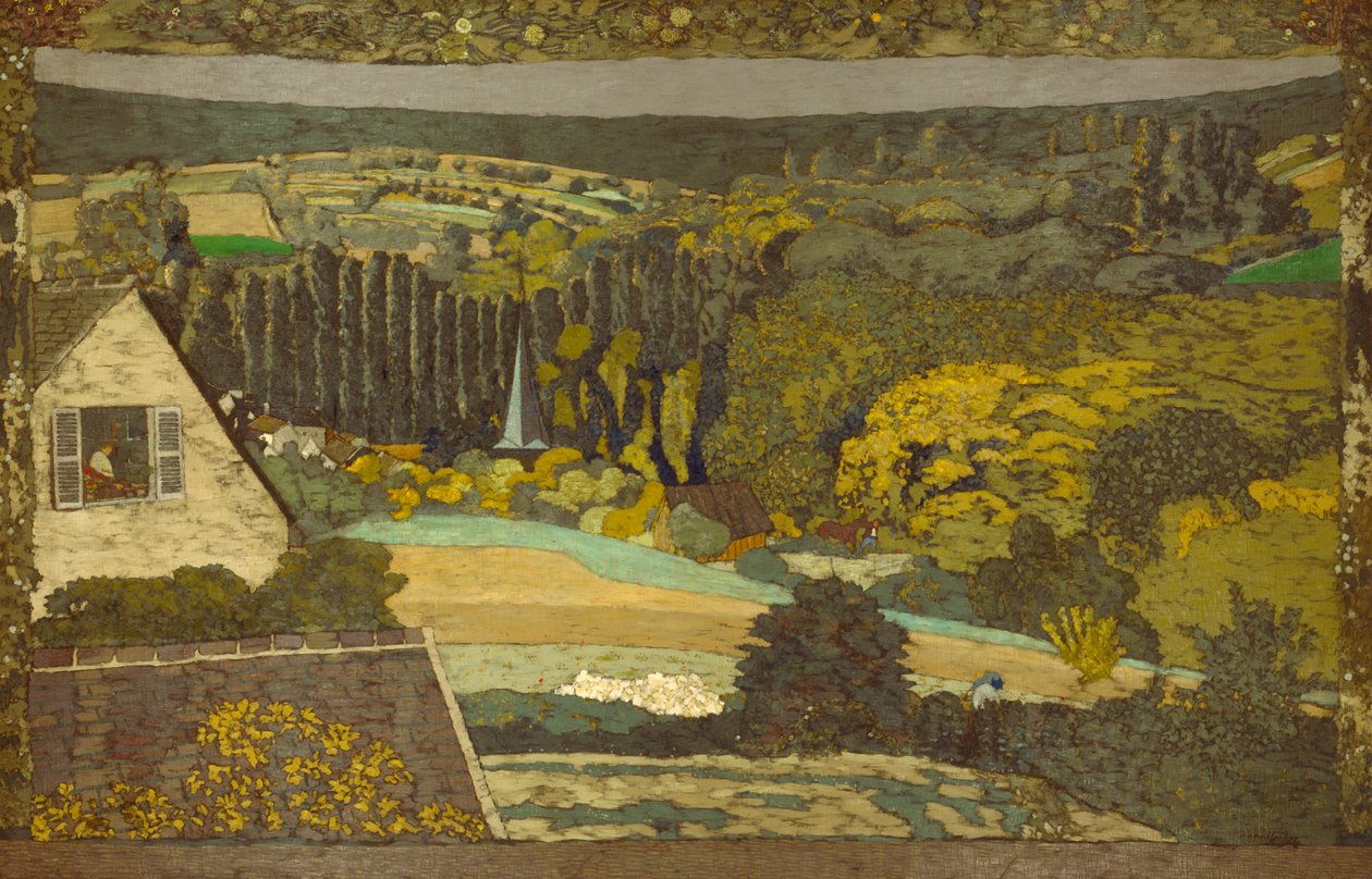 Landschaft: Fenster mit Blick auf den Wald von Edouard Vuillard