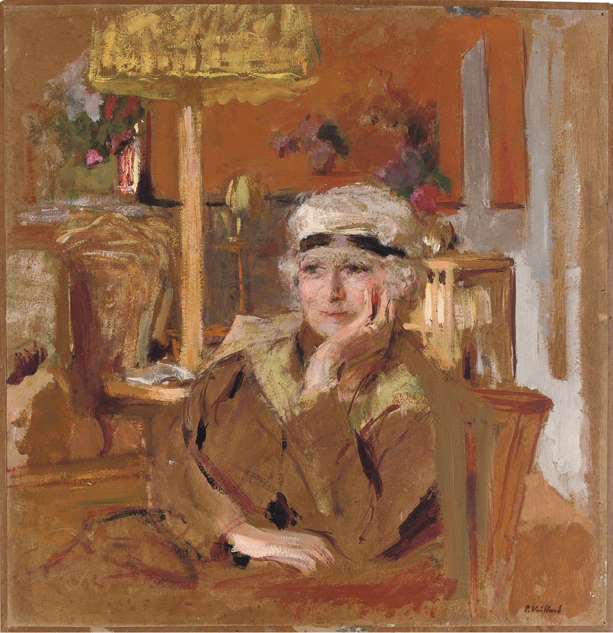 Lucy Hessel mit einem schwarzen Samtband, ca. 1921-25 von Edouard Vuillard