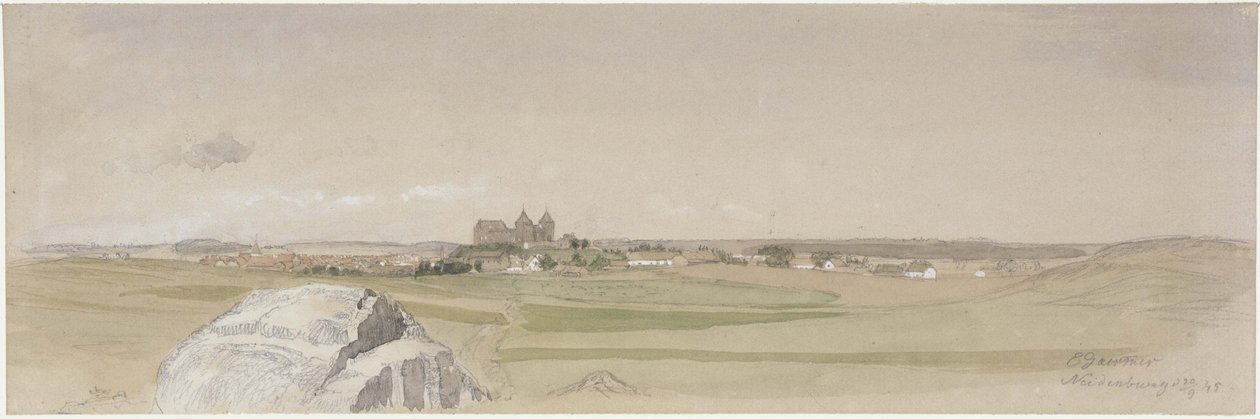 Blick auf Neidenburg und seine Umgebung von Eduard Gaertner