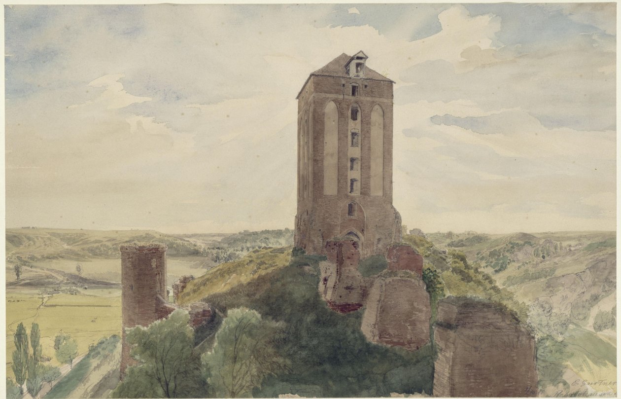 Burg Roggenhausen von Eduard Gaertner