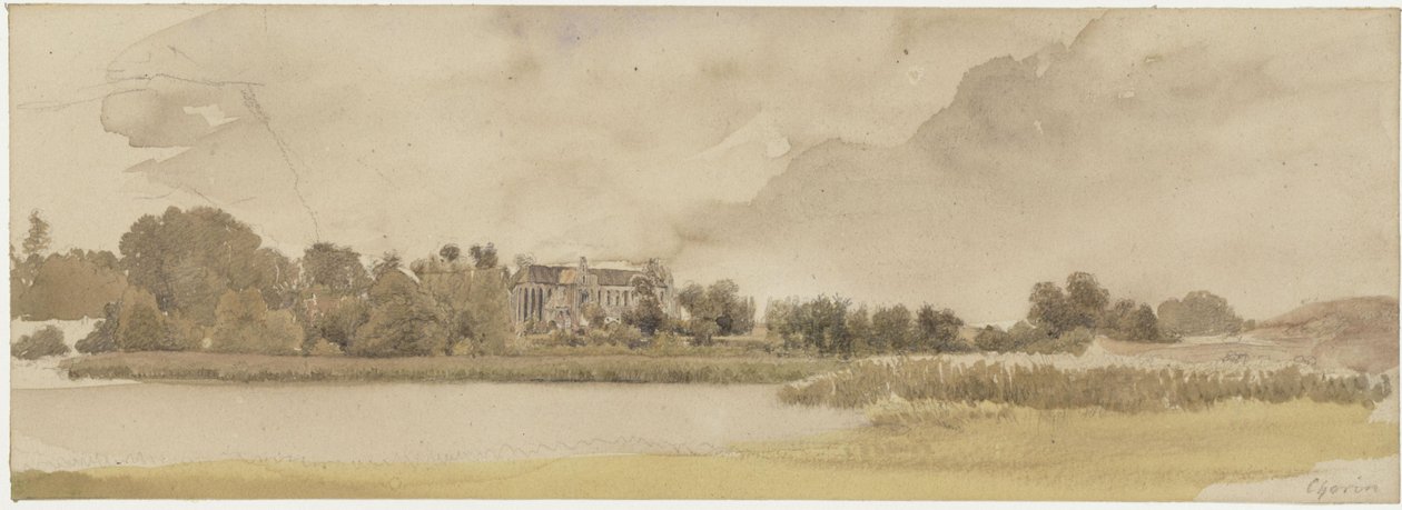 Der Amtssee und das Kloster Chorin von Eduard Gaertner