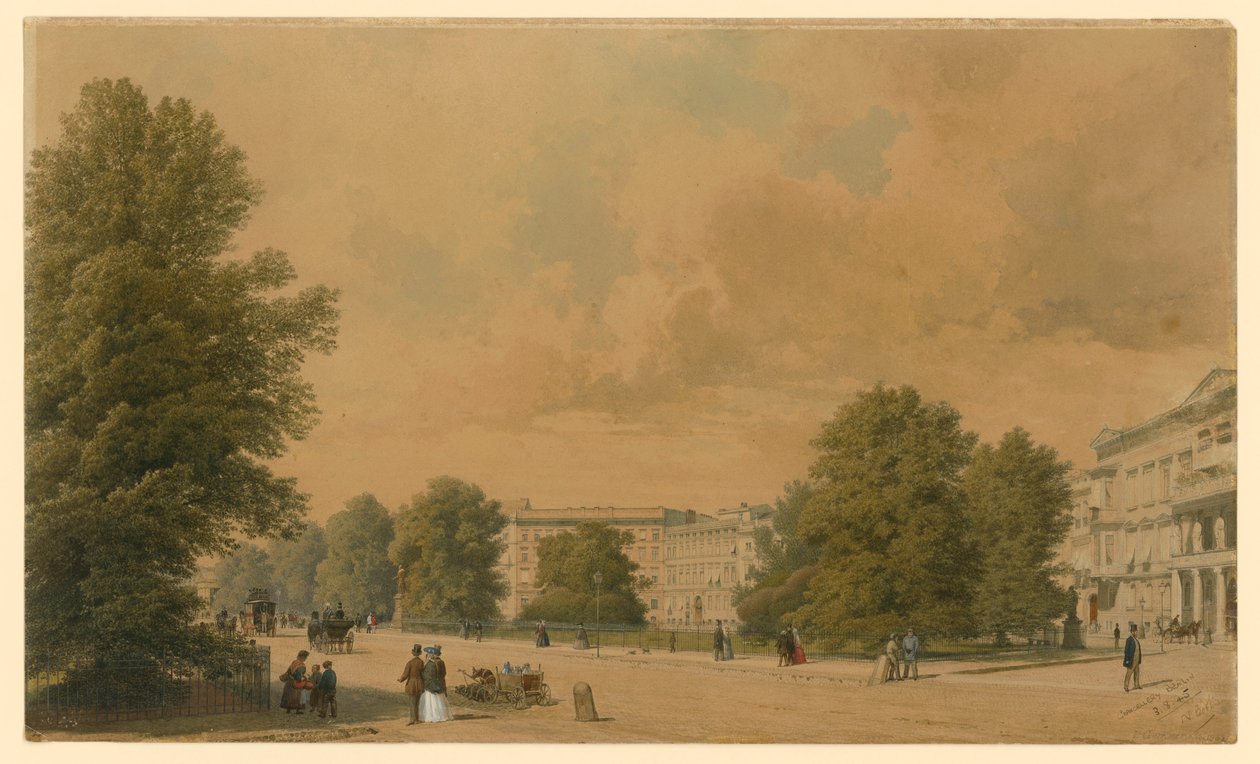 Der Leipziger Platz in Berlin von Eduard Gaertner