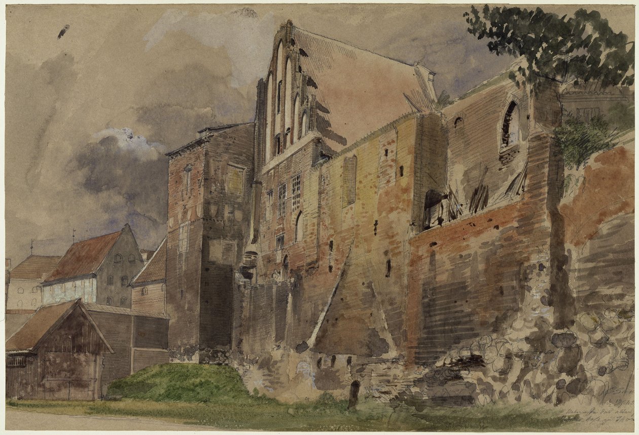 Ruinen des alten Junkerhofes in Thorn von Eduard Gaertner