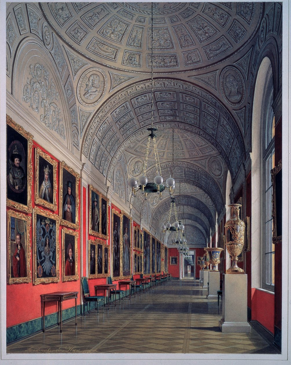 Das Neue Eremitage, die Romanow-Galerie, Nordflügel von Eduard Hau