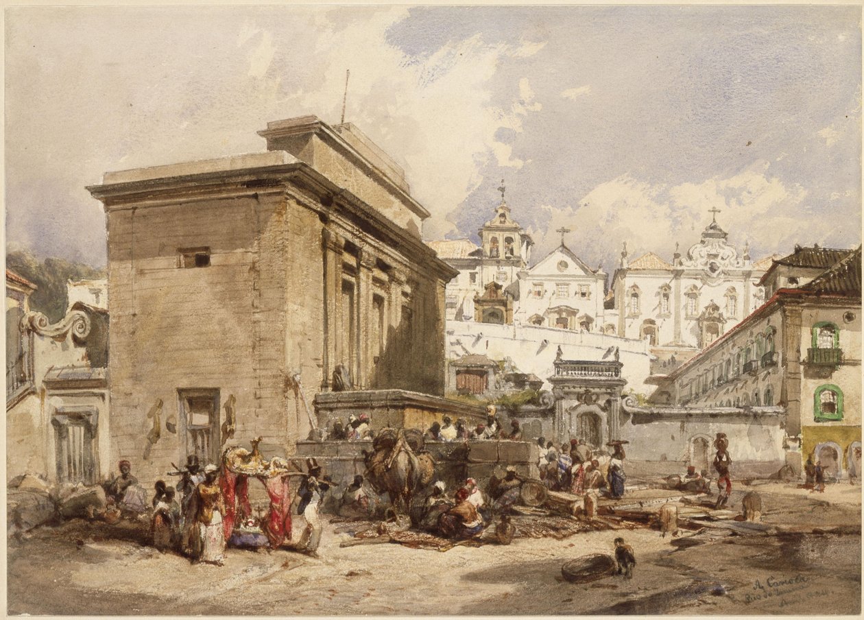 Brunnen in Rio de Janeiro von Eduard Hildebrandt
