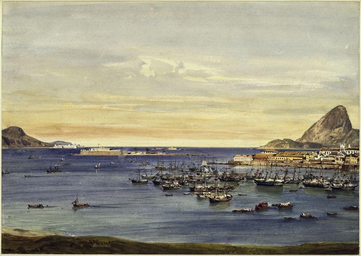 Bucht von Rio de Janeiro von Eduard Hildebrandt