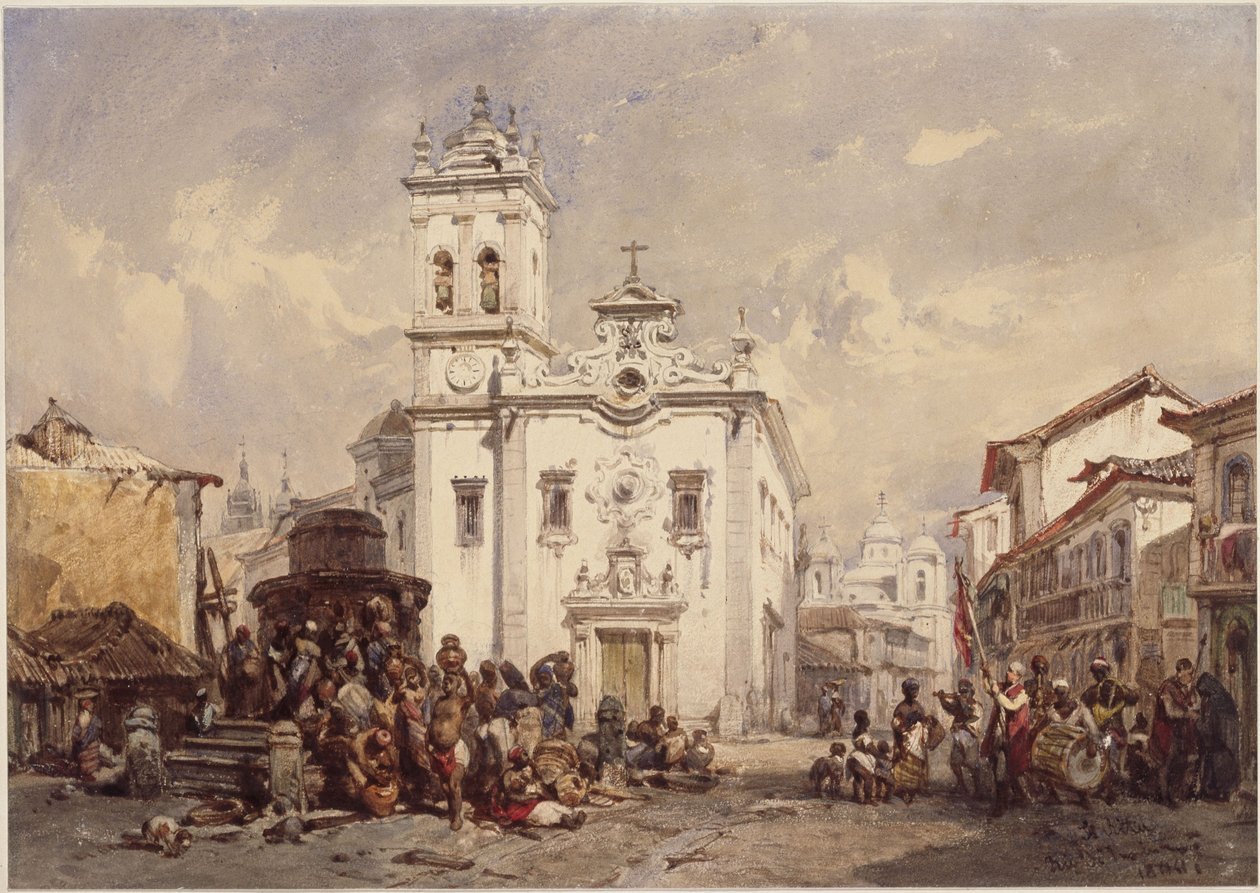 Kirche St. Rita, Rio de Janeiro von Eduard Hildebrandt