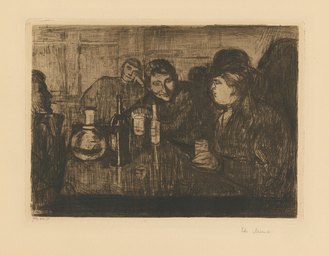 Kristiania-Boheme I von Edvard Munch