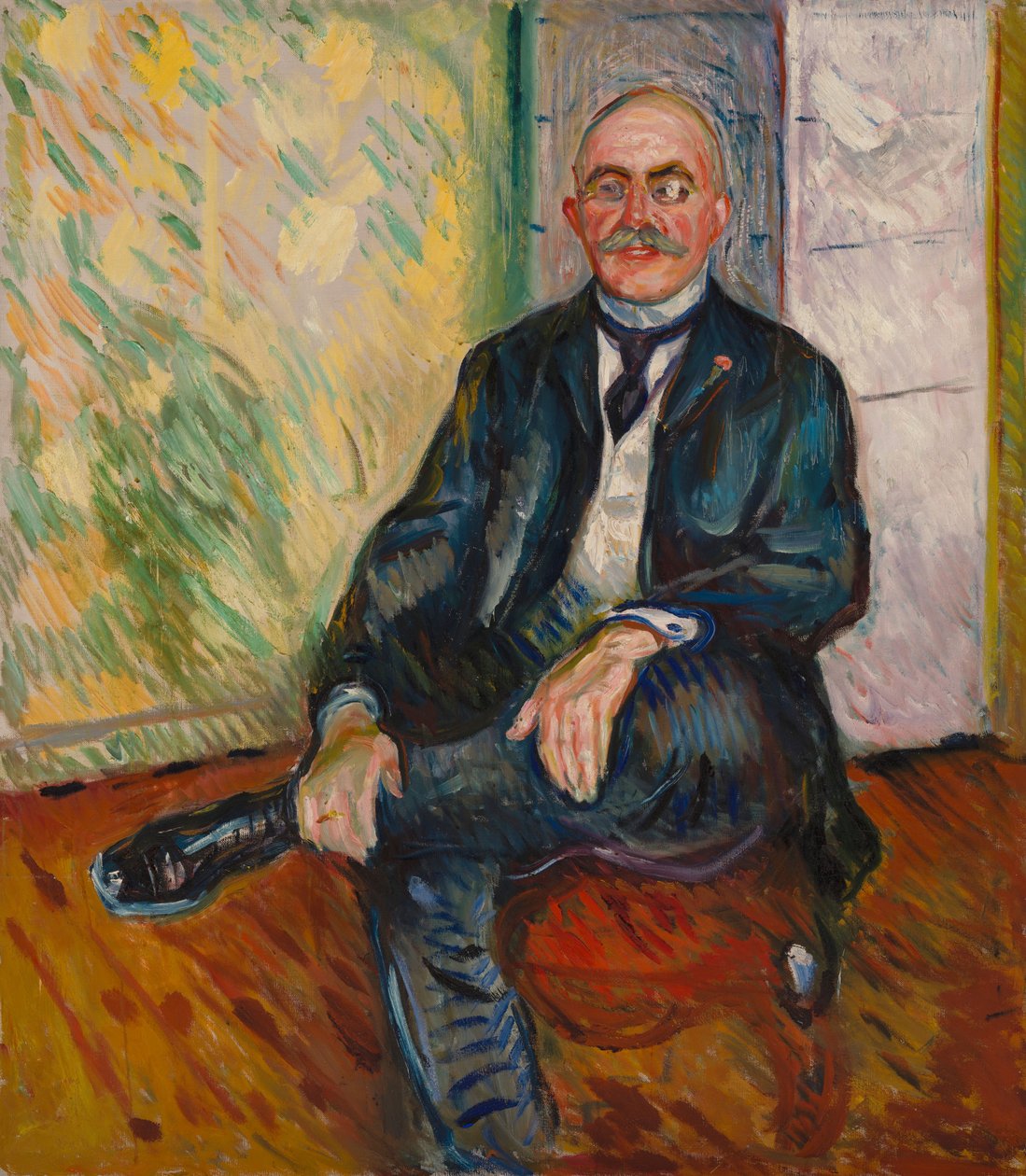 Porträt von Gustaf Schiefler von Edvard Munch