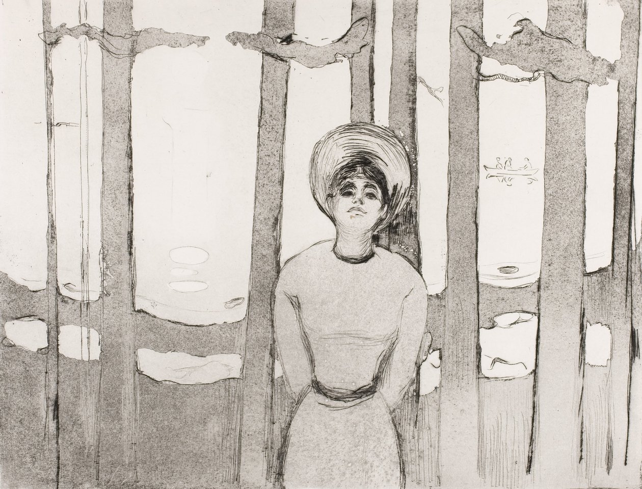 Sommernacht, Die Stimme, 1894 von Edvard Munch