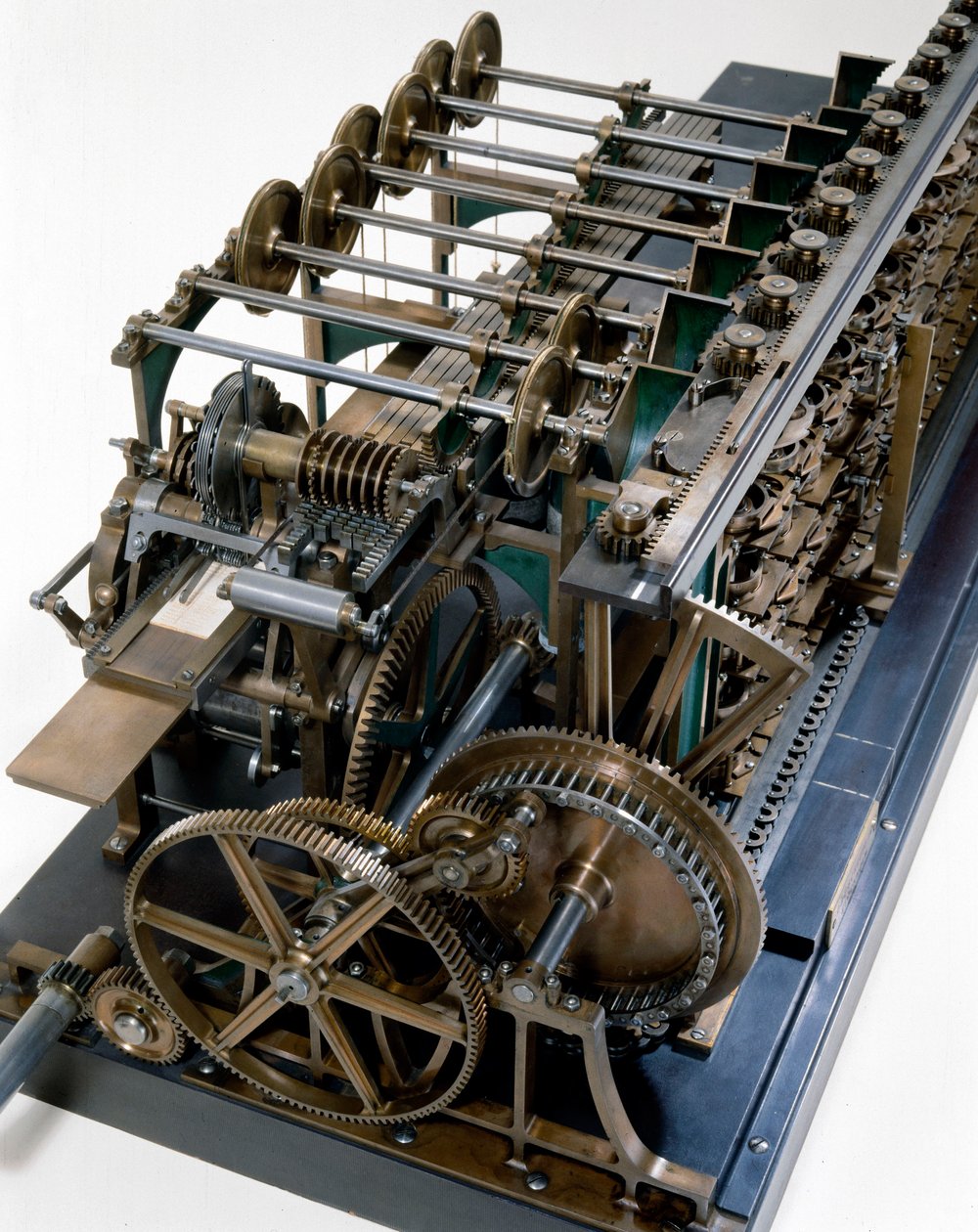 Detail der Scheutz-Differenzmaschine Nr. 3 von Edvard and Scheutz Per Georg  Scheutz