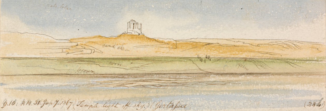 Gertassee, 9-10 Uhr, 31. Januar 1867 (284) von Edward Lear