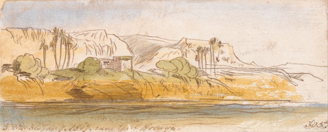 Nahe Garf Hosayn von Edward Lear