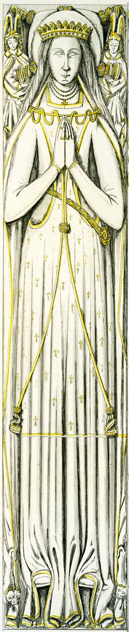 Lady Isabel Neville, Alabaster-Effigie aus dem Smythe-Grab, St. Peter