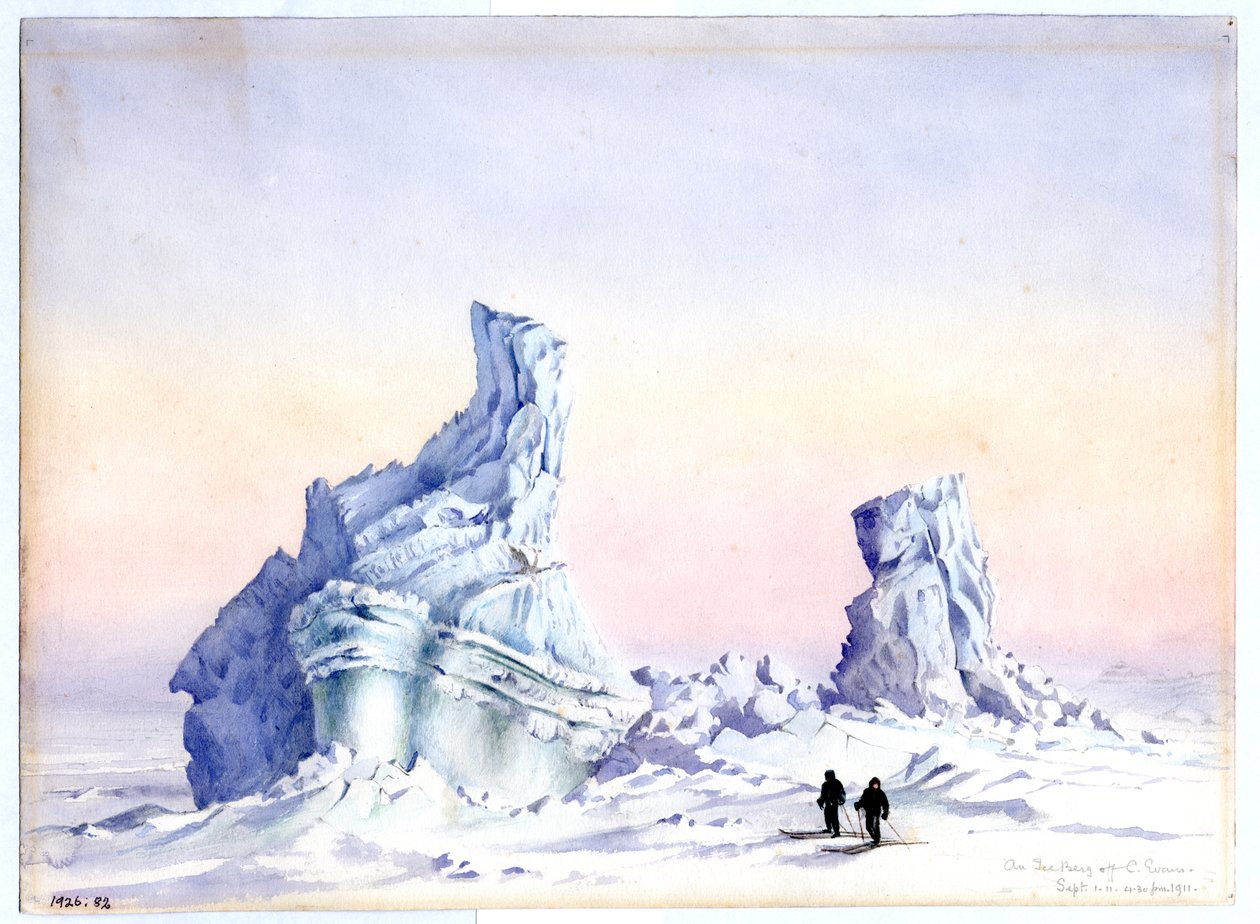 Ein Eisberg vor Kap Evans, 1.-11. September 1911 von Edward Adrian Wilson