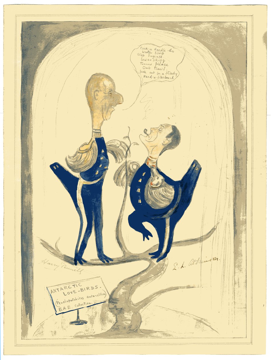 Harry Pennell und Dr. E.L.A. Atkinson, 1910-12 von Edward Adrian Wilson