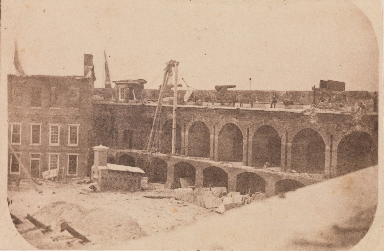 Die Evakuierung von Fort Sumter, April 1861 von Edward Anthony