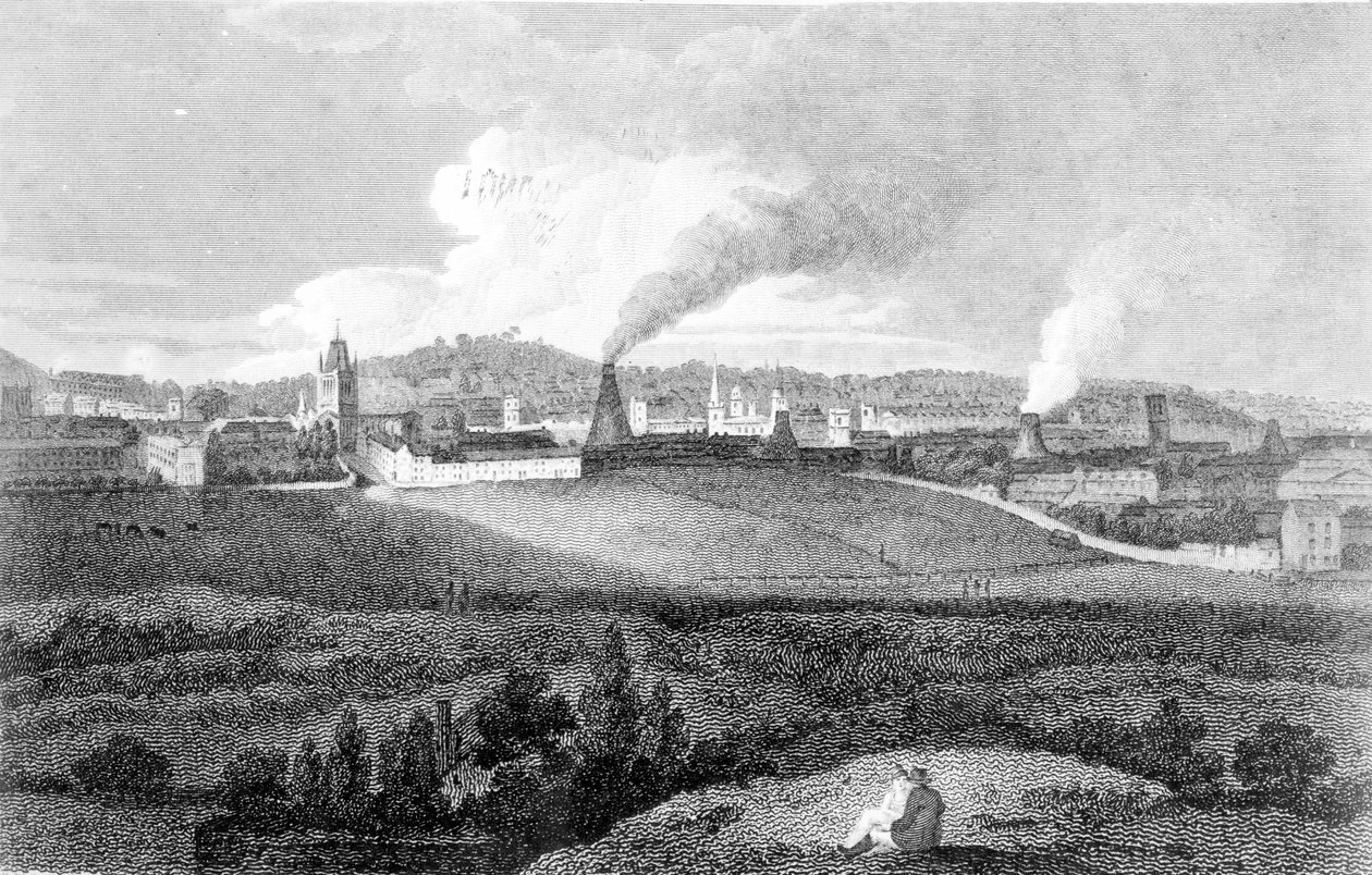 Ansicht von Bristol von Pile Hill, graviert von Heath, veröffentlicht von John Agg, 1809 von Edward Bird
