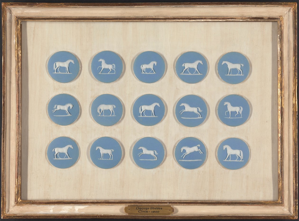 Pferdestudien in Relief, nach George Stubbs von Edward Burch