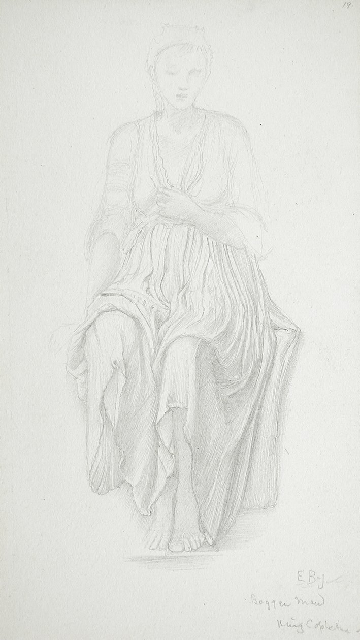 Sitzende Frau von Edward Burne-Jones