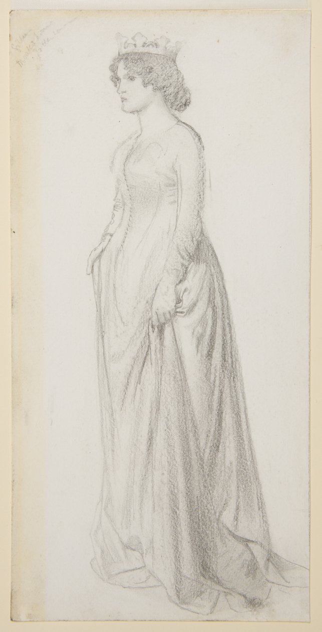 Studie zu Chaucers Traum von schönen Frauen von Edward Burne-Jones