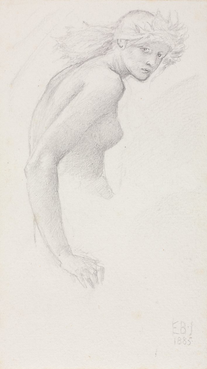 Studie einer weiblichen Figur von Edward Burne-Jones