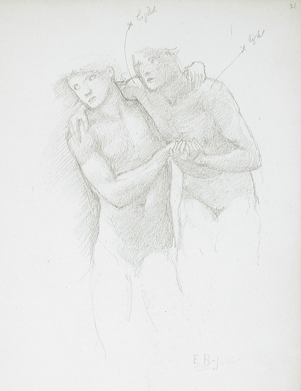 Zwei Akte von Edward Burne-Jones