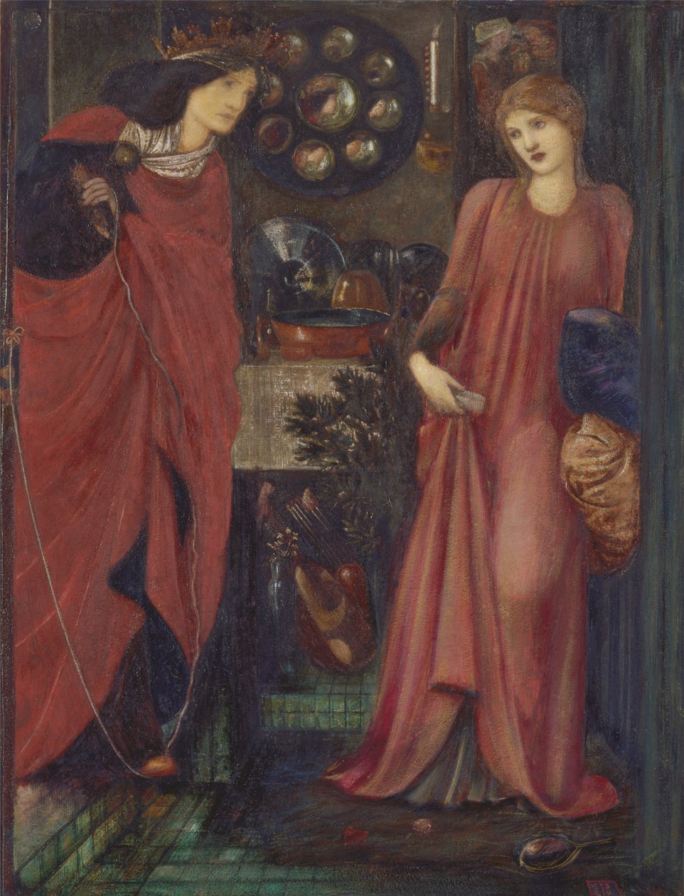 Schöne Rosamund und Königin Eleanor von Edward Burne Jones