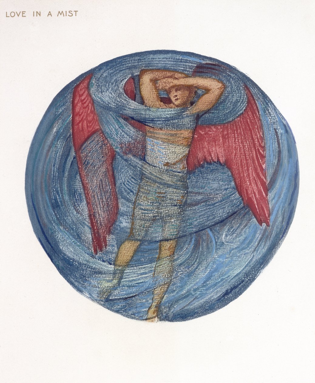 Das Blumenbuch: I. Liebe in einem Nebel, 1905 von Edward Burne Jones