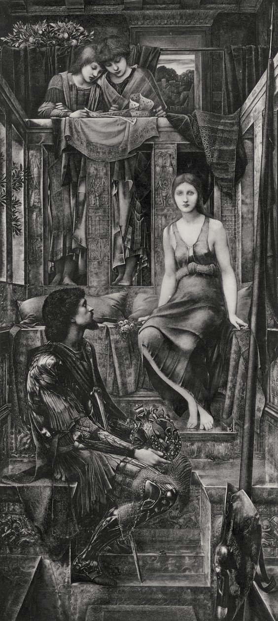 König Cophetua und das Bettelmädchen von Edward Coley (after) Burne Jones